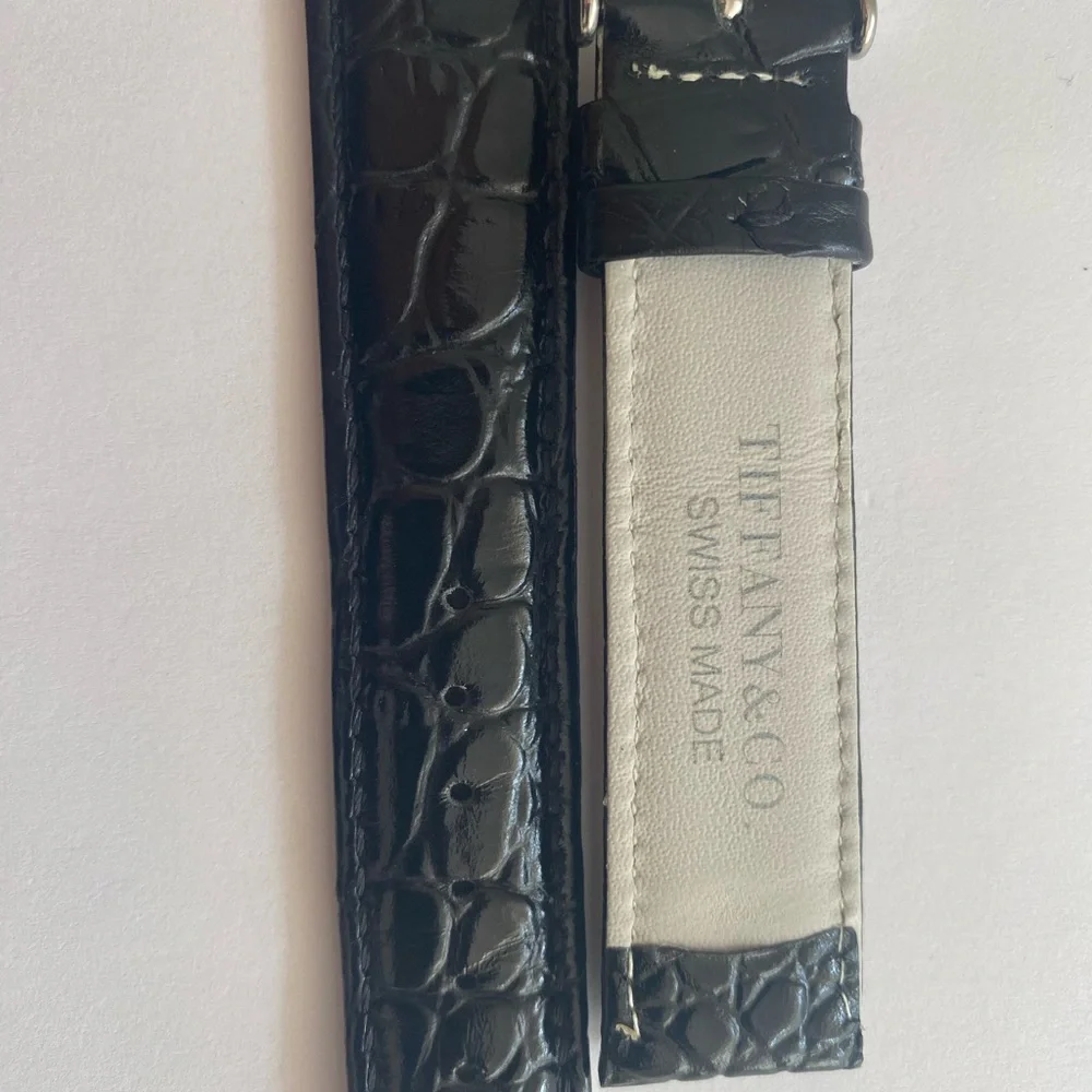 Tiffany & Co. Black Crocodile Leather Strap